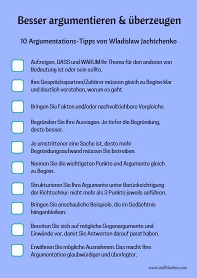 Wie Sie Souver N Und Berzeugend Argumentieren Tipps Zeitbl Ten