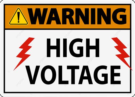 Danger High Voltage Sign Vector