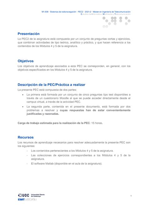 Sd R PEC2 20212 sol PEC2 Solución Sistemas de Radionavegación