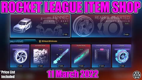 Rocket League Item Shop March The Black Fennec Black