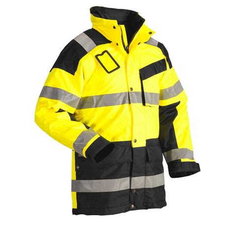 Parka Hiver Haute Visibilit Jaune Noir Uniformeplus V Tements De