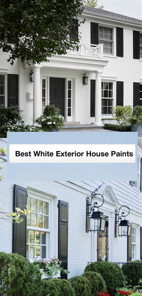 Best white exterior house paint colors 2021 | White exterior paint ...