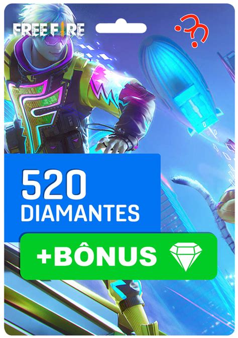 Comprar 520 Diamantes 10 bônus Free Fire Hype Trivia PW