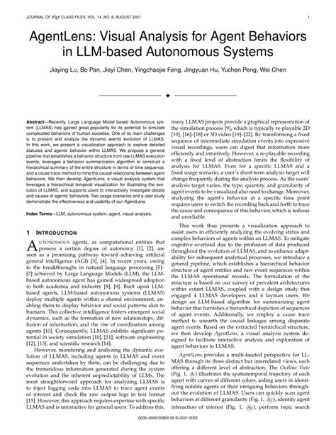 PDF AgentLens Visual Analysis For Agent Behaviors In LLM Based