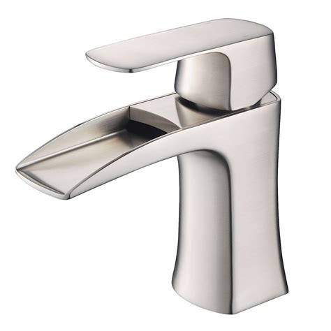 Fresca Fortore Single Hole Single-Handle Waterfall Bathroom Faucet in ...