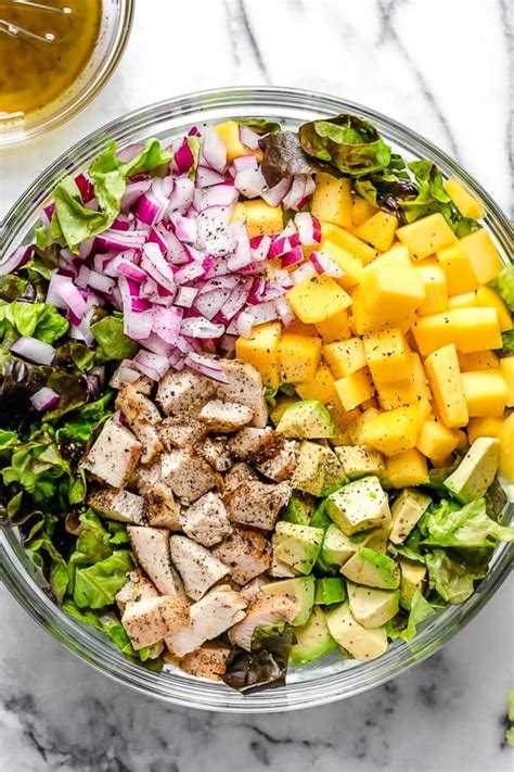 Grilled Chicken Avocado Mango Salad Ready In Minutes