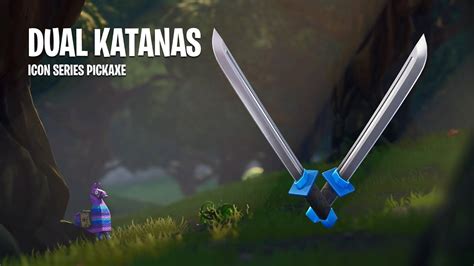 Dual Katanas Icon Series Pickaxe Fortnite Battle Royale Youtube