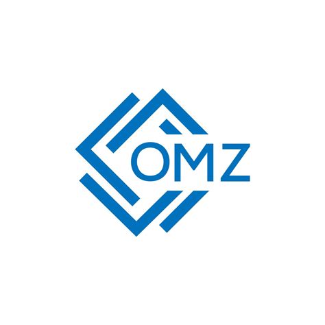 Omz Letter Logo Design On White Background Omz Creative Circle Letter