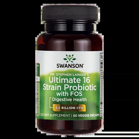 Swanson Ultimate 16 Strain Probiotics X 60 Capsules MedeCify