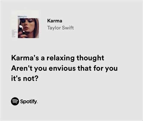 Taylor Swift - Karma | Taylor lyrics, Taylor swift lyrics, Pretty lyrics