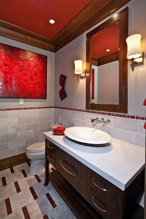 21 Sensational Bathrooms With The Ravishing Flair Of Red