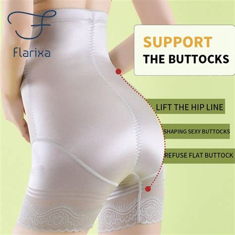 Cheap Flarixa 3 In 1 Safety Shorts Shaping Shaper Underwear High Waist