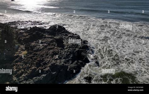 An Aerial View Of The Flynns Beach In Port Macquarie Australia Stock