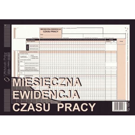 Miesi Czna Ewidencja Czasu Pracy