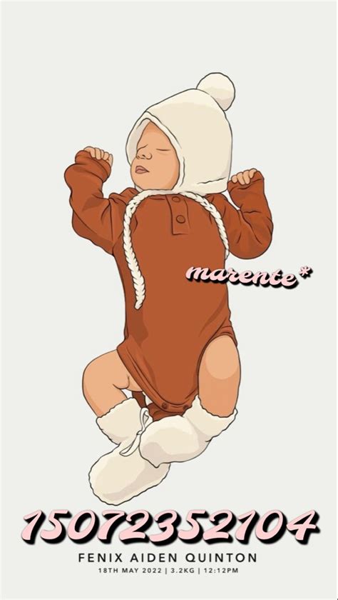 Cute Baby Illustration Bloxburg Decal Artofit