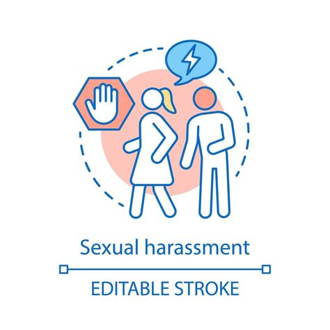 Sexual Harassment Concept Icon 3766208 Vector Art At Vecteezy