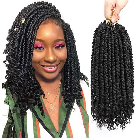 Amazon Fayasu Spring Senegalese Twist Crochet Braids Curly End