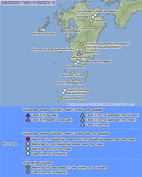 Mount Aso Alert Level Raised To 2 The Watchers