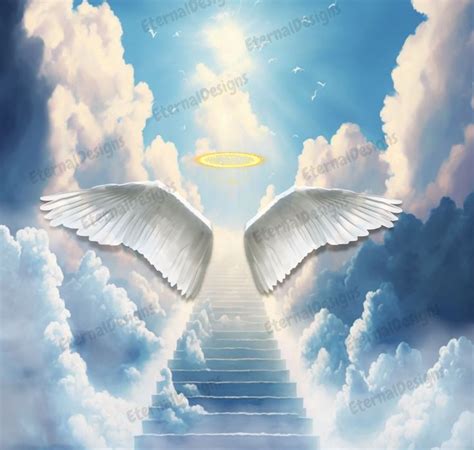 In Loving Memory PNG Heaven Background Stairway To Heaven Memorial