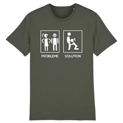 T Shirt Problème Solution Pour Homme La French Touch