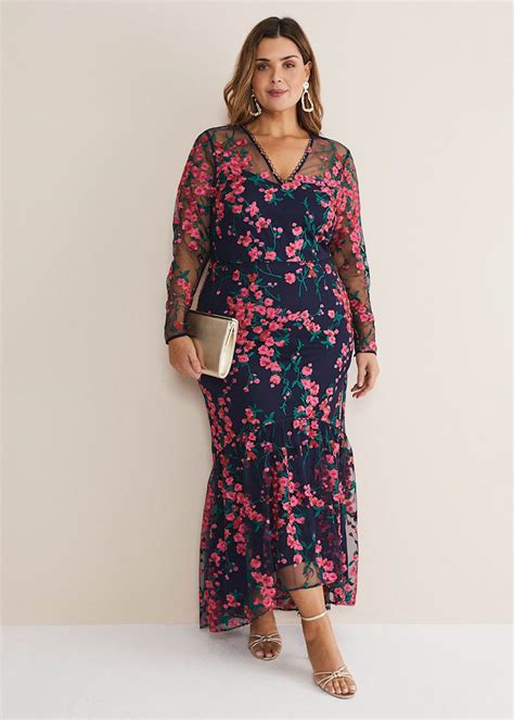 Trisha Embroidered Maxi Dress Phase Eight Uk