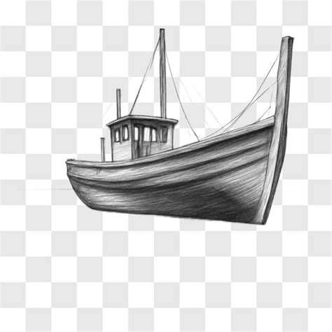 Baixe Desenho Vintage De Um Velho Barco De Madeira Sketches Creative