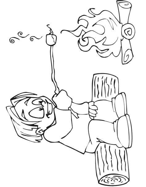 Mmmm Smores Summer Coloring Pages Camping Coloring Pages Coloring