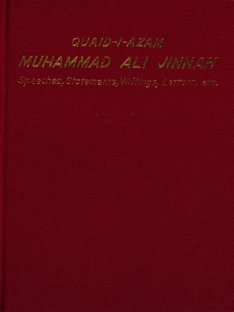 Quaid-i-Azam Muhammad Ali Jinnah Speeches, Statements, Writings ...