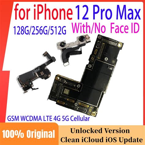 Original Unlocked Motherboard For Iphone Pro Max Mainboard With Face