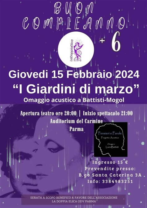 La Doppia Elica Compie 6 Anni E Festeggia In Musica Parma For Women