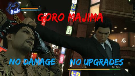 Yakuza Kiwami Majima First Battle No Rush Combos No Damage No Upgrades