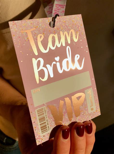 Rose Gold Hen Party Vip Pass Lanyard Gold Bachelorette Party Hens