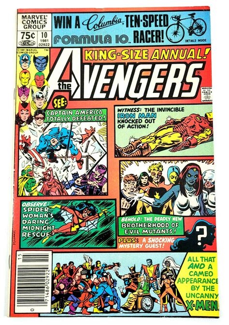 Avengers King Size Annual 10 1981 Marvel 1st Appearance Of Rogue Newsstand Ebay