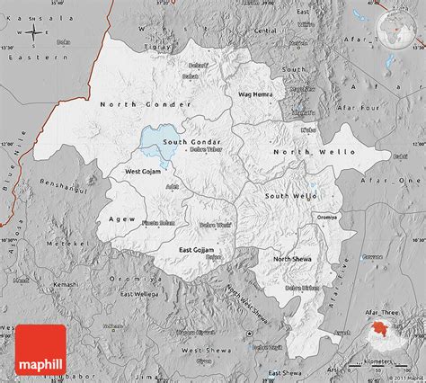 Gray Map of Amhara