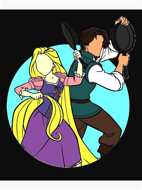 Tangled With Their Frying Pans Poster For Sale By Leanne7278 Redbubble