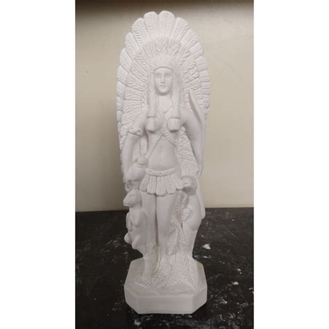 Imagem Cabocla Jurema 27cm Gesso Cru Shopee Brasil