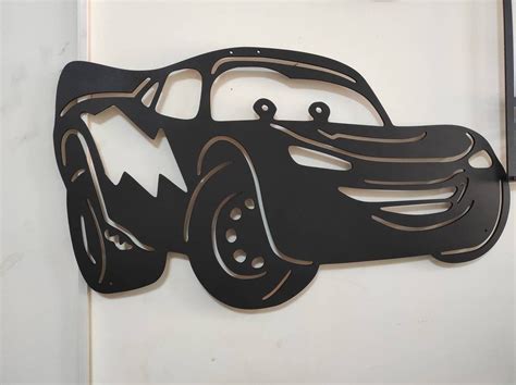 Lightning Mcqueen Wooden Wall Decor-mcqueen Wood Art-pixar Cars Wall Sign-lightning Mcqueen ...