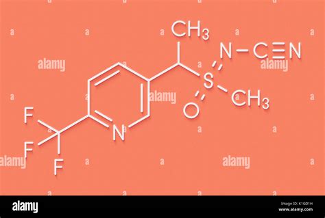 Sulfoxaflor Insecticide Molecule Skeletal Formula Stock Photo Alamy