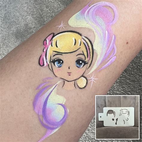 Face Painting Stencils Face Paint Stencils Princess Etsy