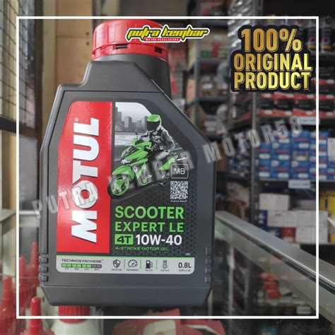 Jual Oli Mesin Motul Expert LE 10W 30 4T 0 8 Liter Matic Shopee Indonesia