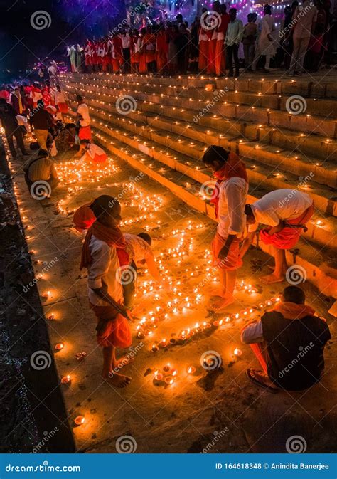 Varanasi Dev Deepawali Celebration Editorial Stock Photo - Image of ...