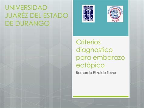 Criterios Diagnostico Para Embarazo Ectópico Ppt