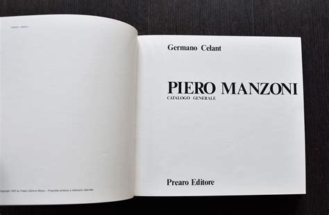 Germano Celant Piero Manzoni Catalogo Generale Milano