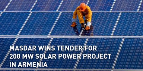 Masdar Masdar Wins Tender For Mw Solar Power Project In Armenia