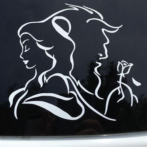 Beauty The Beast Car Decal By Craftycrafts On Etsy Https