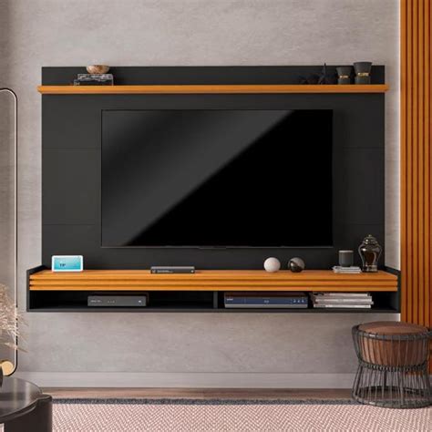 Painel Home para TV até 75 Polegadas Ripado Brasil 180cm ViaNossa