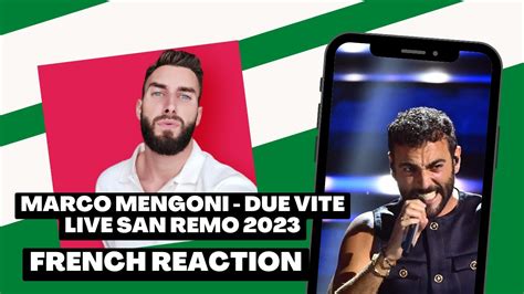 French Reaction To Marco Mengoni Due Vite San Remo Italy