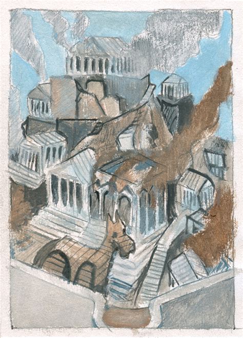 Un dibujo por día: La caída de Troya