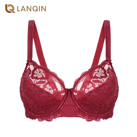 Non Padded Full Coverage Floral Lace Bra For Women Plus Size Underwired Lingerie Fancy Sexy Push