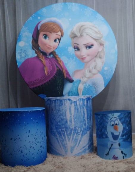 Locação Painel E Cilindros Tema Frozen Elo7 Produtos Especiais